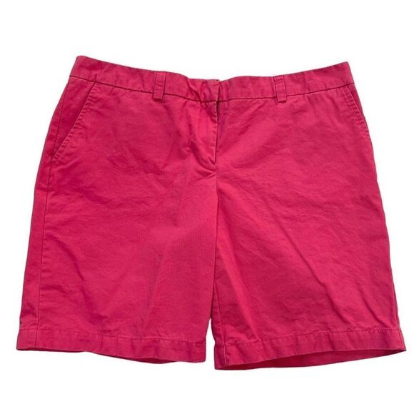 Tommy Hilfiger Bermuda Chino Shorts Nantucket Red Classic Preppy size 10 - Picture 1 of 12